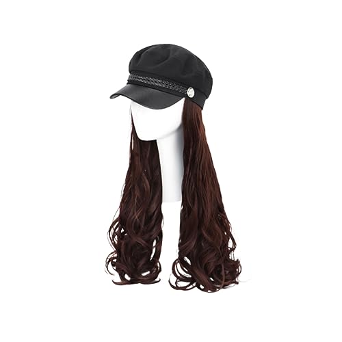 Ipetboom Haarperücke Kappe Spitze-front-perücke Lockige Lace-front-perücke Perücken Für Frauen Gerade Perücke Echthaarperücke Perücke Pferdeschwanz Für Frauen Baskenmütze Für Frauen Zöpfe von Ipetboom
