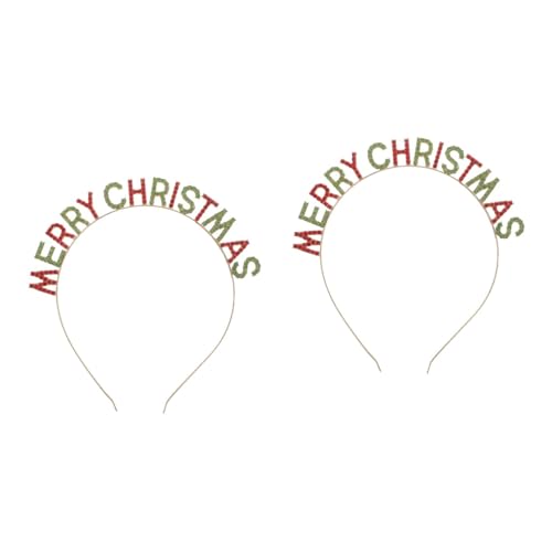 Ipetboom Haarpflegezubehör 2 Stk Weihnachtsstirnband Haarschmuck Kind Mode Legierung Requisiten Stirnband Für Kinder von Ipetboom