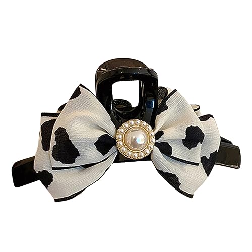 Ipetboom Haarschleifen Haarspangen Modische Haarspangen Mit Schleifenknoten Kuhmuster Für Frauen von Ipetboom