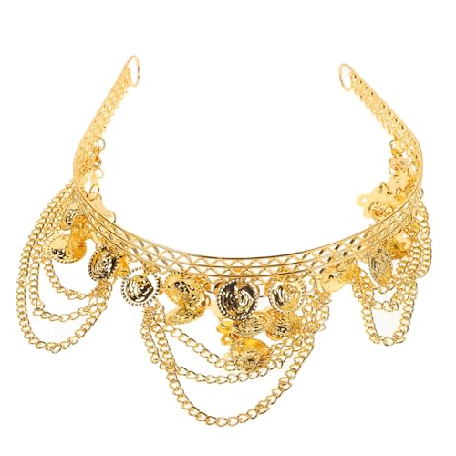 Ipetboom Ketten Stirnband Schmuck Münzen Goldene Pailletten Quaste Haarketten Festival Kostüm Haarschmuck Für Frauen Mädchen Ipetboom Ketten Stirnband Schmuck Münzen Goldene Pailletten Quaste Haarketten Festival Kostüm Haarschmuck Für Frauen Mädchen von Ipetboom