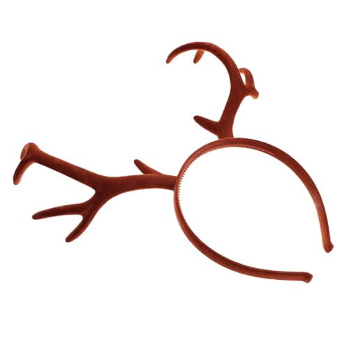 Ipetboom Haarschmuck Für Weihnachten Weihnachtsstirnbänder Für Frauen Weihnachtshaarbänder Weihnachtshaarreifen Weihnachtshaarband Weihnachtselemente Haarband Festivalstirnband Brown Pvc von Ipetboom