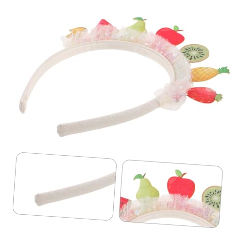 Ipetboom Haarschmuck Obst Haarschleifen mit Pailletten und Netzstoff Vielseitige Langlebige Haarbänder für Mädchen Passend zu Alltag und Party Süßer Tropischer Look von Ipetboom
