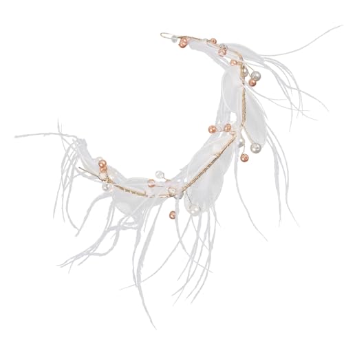 Ipetboom Haarschmuck mit Federn Haarband für Geburtstagsfeiern Cosplay und Formelle Anlässe Leicht und Langlebig Perfektes Accessoire für Besondere Anlässe von Ipetboom