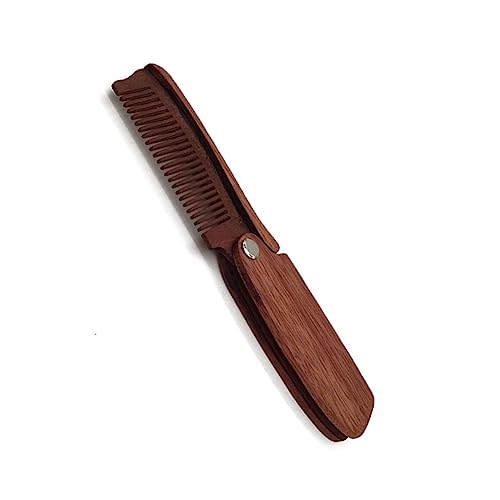 Ipetboom Faltbarer Holz Haarkamm Für Männer Handgefertigter Antistatischer Reise Kamm Zur Bartpflege Und Haar Styling Kompakt Und Praktisch Für Unterwegs von Ipetboom