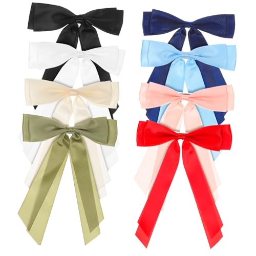 Ipetboom Haarschleifen-clips Aus Polyester Mit Schleife Haarspangen Für Frauen Und Mädchen Nicht Greifend Süßes Haar-accessoire Mit Schleife von Ipetboom