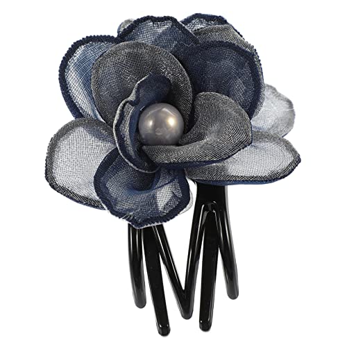 Ipetboom Haarspange Seide Blumen Haarklammer für Damen Dekorative Haaraccessoires Seitliche Clips Stilvolle Alligator Clip für Dünnes und Dickes Haar von Ipetboom