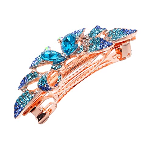 Ipetboom Funkelnde Haarspange Aus Metall Große Schmetterlingsspange für Frauen Haarspange mit Strasssteinen für Braut und Hochzeit von Ipetboom