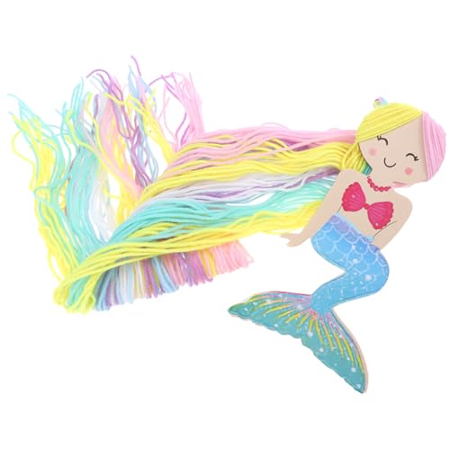 Ipetboom Haarspangen Organizer Wandhänger mit Quaste Meerjungfrau Haarschmuck Halter für Mädchen Zimmerdekoration Leicht Hängend Multifunktional für Party und Zuhause von Ipetboom