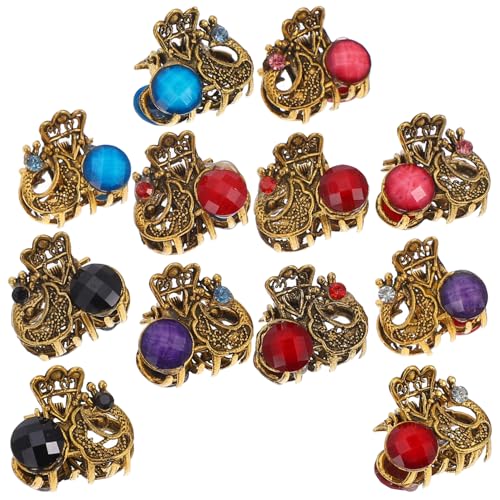 Ipetboom 12stücke Mini Haarklammern Für Damen Kleine Kieferklammern Vintage Haarklammer Clips von Ipetboom