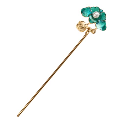Ipetboom 1stück Vintage Chinesischer Haarschmuck Lotusblatt-förmiger Haarnadel Perlen Traditionelles Accessoire Für Frauen Für Aufführungen Und Alltag von Ipetboom