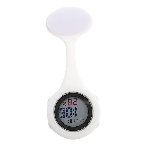 Ipetboom Hängende Pflegeuhr Mit Pin-Design Aus Zinklegierung Und Silikon Abnehmbare Medizinische Uhr Mit Uhrzeit Und Datumsanzeige Arztuhr von Ipetboom