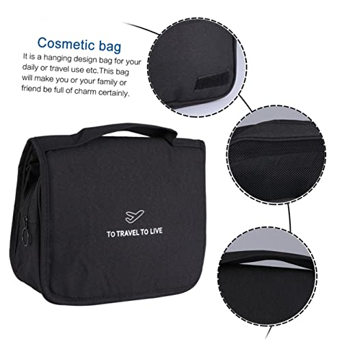 Ipetboom Hakenwäsche-Aufbewahrungstasche Make-up-Organizer-Tasche Faltbarer Kulturbeutel Kosmetiktasche großer Make-up-Organizer Wäschesäcke Kulturbeutel zum Aufhängen Reise waschtasche von Ipetboom