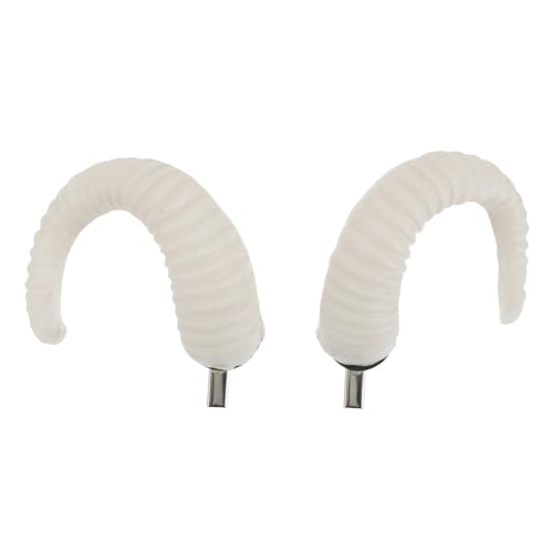 Ipetboom Schafshörner Haarspange Künstlich Einzigartiges Schafsstirnband Für Halloween Cosplay Party Kopfbedeckung Haarschmuck Halloween Accessoires von Ipetboom