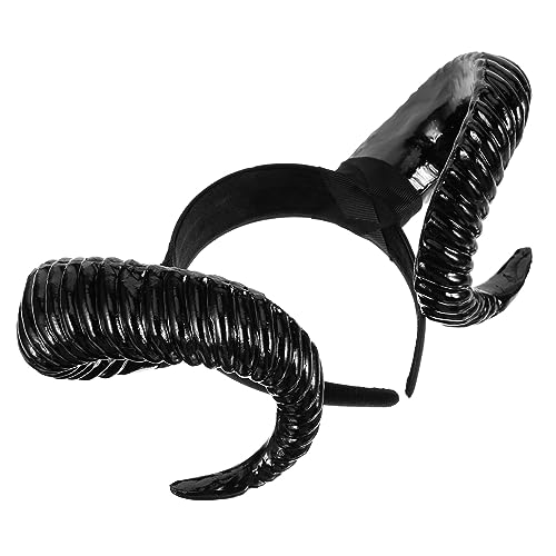 Ipetboom Halloween Haarschmuck Mit Schafshörnern Einzigartiger Haarreif Für Kostüme Für Halloween-partys Und Festlichkeiten Bequem Und Anpassungsfähig Für Jeden Träger von Ipetboom