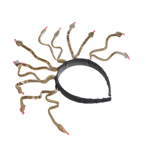 Ipetboom Halloween Kopfschmuck Schlangenform Haarreif Cosplay Zubehör Damen Fasching Kostüm Party Zubehör von Ipetboom