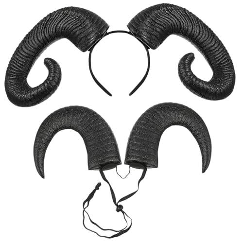Ipetboom Halloween Ochsenhorn Haarreif Für Männer Und Frauen Strapazierfähiges Wiederverwendbares Kostümzubehör Für Halloween-partys Und Tanzveranstaltungen Schwarz Bequem Und Leicht Zu Tra von Ipetboom
