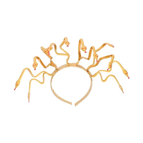 Ipetboom Halloween Schlangen-haarband Für Und Mädchen Medusa Inspiriertes Kostümzubehör Für Und Festlichkeiten Goldene Haardekoration von Ipetboom