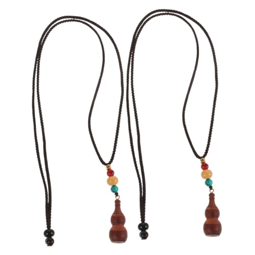 Ipetboom Halskette Aus Holzkürbis Lange Pulloverkette Für Damen Duftmedaillon Anhänger Im Ethno Boho Stil Glücksbringer Handgefertigter Vintage Schmuck Für Festivals Und Partys von Ipetboom