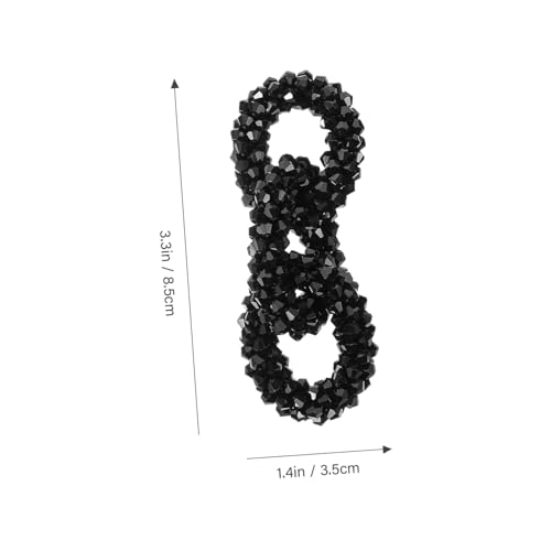 Ipetboom Handgefertigte Dekorative Schuhclips mit Schuhschnalle Leichte Langlebige Schuhornamente für Damen Geeignet für Partys Hochzeit Alltag Stilvolle Schuhdekoration Schwarz von Ipetboom