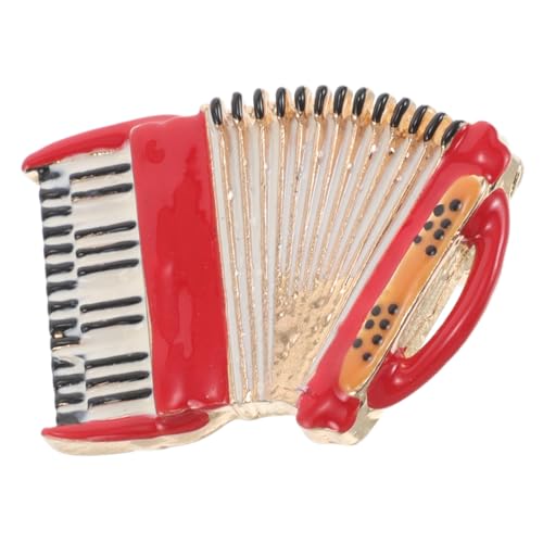 Ipetboom Akkordeon-anstecknadel Aus Legierung Musikmotiv Brosche Für Damen Herren Schal Revers Kleidung Accessoire Nadelverschluss Für Mäntel Anzüge Geschenkidee Für Musikliebhaber von Ipetboom