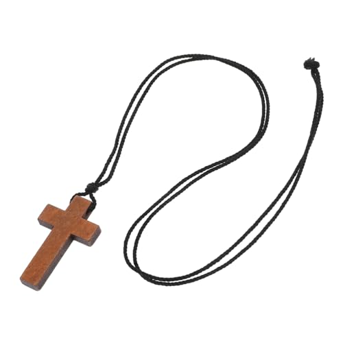 Ipetboom Holzkreuzkette Mit Verstellbarer Kordelkette Natürlicher Holzkreuzanhänger Für Damen Und Herren Als Modisches Schmuckstück Oder Geeignet von Ipetboom