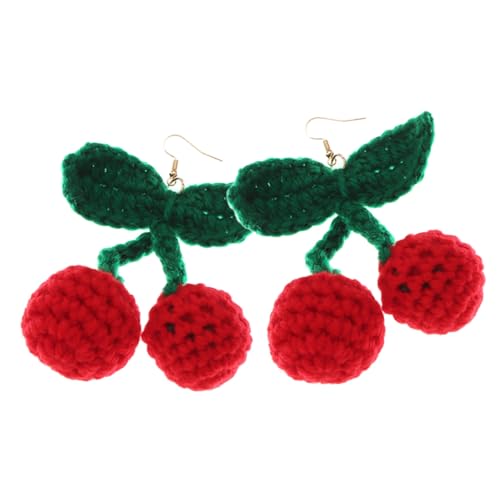 Ipetboom Handgefertigte Kreative Kirschen Ohrringe Leichte Gehäkelte Dangle Drop Ohrhänger für Damen und Mädchen Modischer Schmuck für Alltag Party und Besondere Anlässe Ipetboom Handgefertigte Kreative Kirschen Ohrringe Leichte Gehäkelte Dangle Drop Ohrhänger für Damen und Mädchen Modischer Schmuck für Alltag Party und Besondere Anlässe von Ipetboom