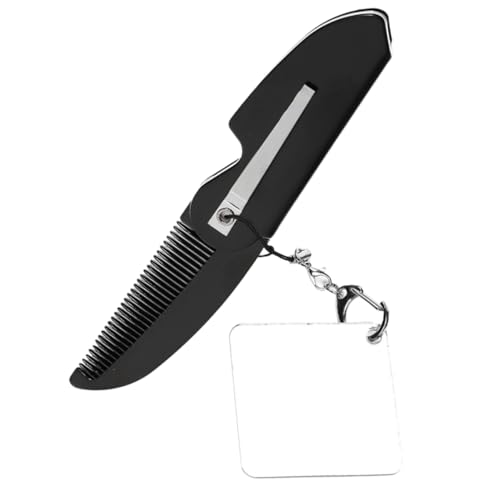 Ipetboom Faltbarer Bartkamm Mit Schlüsselanhänger Und Integriertem Spiegel Tragbarer Kompakter Kamm Für Herren Für Unterwegs Aus Robustem Material Zähne Für Präzises Styling Ipetboom Faltbarer Bartkamm Mit Schlüsselanhänger Und Integriertem Spiegel Tragbarer Kompakter Kamm Für Herren Für Unterwegs Aus Robustem Material Zähne Für Präzises Styling von Ipetboom