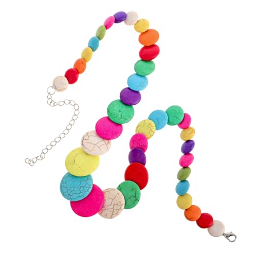 Ipetboom Strandhalskette Mit Bunten Edelsteinen Handgefertigt Für Frauen Sommerschmuck Party-accessoire Reisebegleiter Küstenstil Langlebiges Design von Ipetboom
