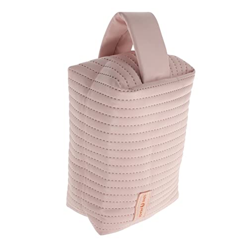 Ipetboom Make-up-Zubehör Handkosmetiktasche Damenbeutel Reisetaschen Für Koffer wasserdichte Tragetasche Reise-Aufbewahrungstasche Bad Groß Mädchen Reisen Kosmetikregal Cremiges Leder Rosa von Ipetboom