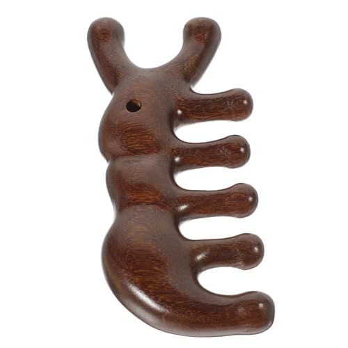 Ipetboom Holz Massagekamm Kopfhautmassagegerät Aus Sandelholz Breiter Kamm Für Haartypen Antistatisch Kopfhautstimulator Für Frauen Und Männer Für Nasses Und Trockenes Haar von Ipetboom