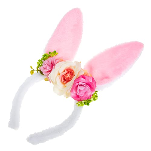 Ipetboom Plüsch Hasenohren Haarreif Für Mädchen Süßes Blumen-stirnband Für Ostern Geburtstagsfeiern Und Kostüme Bequemes Und Sicheres Haarschmuck-accessoire Für Mädchen von Ipetboom