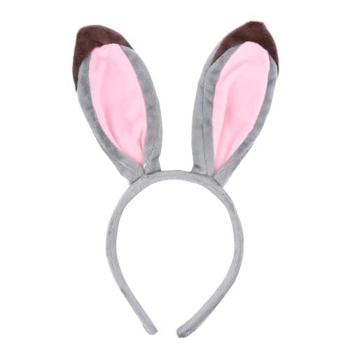 Ipetboom Plüsch Kaninchen Ohr Stirnband Hasenohren Haarband Plüsch Haarband Maskerade Haarreifen Party Kostüm Accessoire von Ipetboom