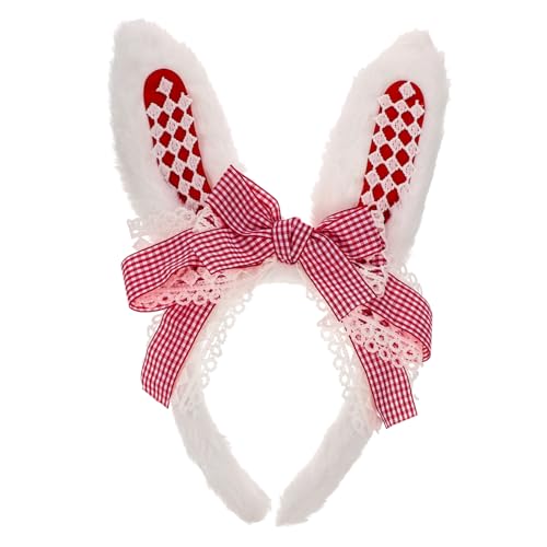 Ipetboom Plüschige Kaninchenohren Haarreif Für Cosplay Lange Bunny Ears Für Karneval Halloween Und Osterpartys Niedliches Accessoire Für Erwachsene von Ipetboom