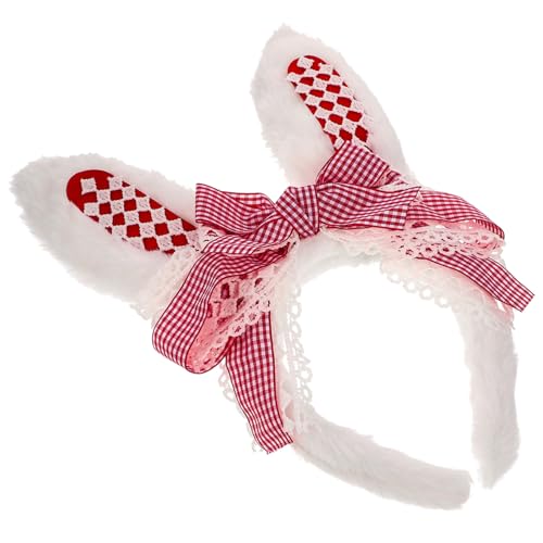 Ipetboom Hasenohr Stirnband Babykostüme Hasenhaarband für Kinder Tiara Haarbänder Stirnband mit Hasenohren für Mädchen Kaninchenkostüm Cosplay Haarteil Kleid Haarschmuck Damen Requisiten von Ipetboom