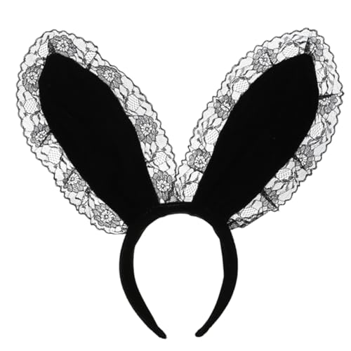 Ipetboom Hasenohren Haarschmuck Für Cosplay Schwarzes Haarband Mit Niedlichen Tierohren Für Partys Halloween Und Besondere Anlässe Leicht Und Bequem Zu Tragen von Ipetboom