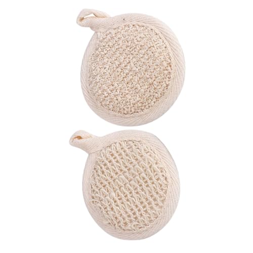 Ipetboom Hautpflege-Tools 2st Badetuch Natürlicher Luffa Körperpeelingbürste Luffa-gesichtspads Dauerhafter Körperwäscher Rückenschrubber Mit Luffa-bürste Waffel Gesichtsmaske Betäuben von Ipetboom