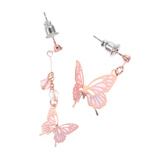 Ipetboom Hawaiianische Schmetterlingsohrringe Silberstecker Party Ohranhänger Damen Elegant Leicht Hautfreundlich Für Geburtstage Hochzeiten Alltag von Ipetboom