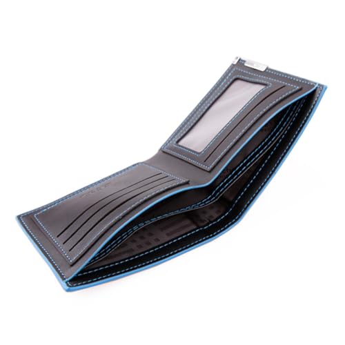 Ipetboom Herren Geldbörse RFID Sicher Multifunktionale PU Brieftasche mit Kartenfächern Münzfach Stilvoller Halter für Geld Visitenkarten für Reisen von Ipetboom