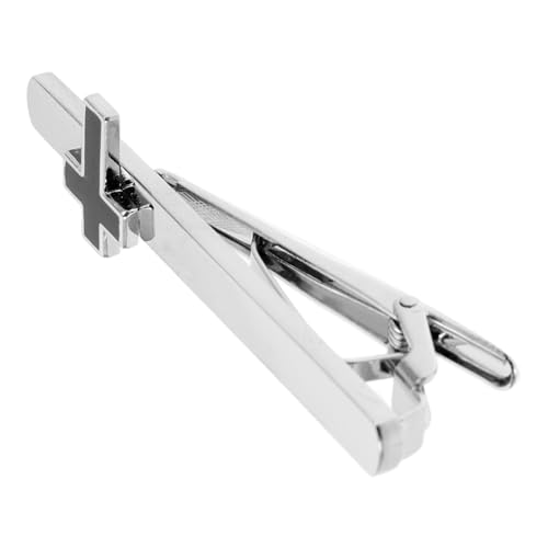 Ipetboom Herren Krawattenklammer Kupfer mit Kreuzmotiv Sicherer Halt Leichtes Design Stilvoll für Hochzeiten Bankette Business-meetings und Formelle Anlässe von Ipetboom