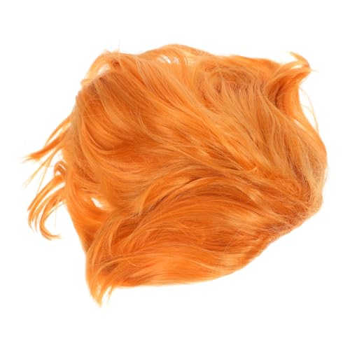 Ipetboom Herren Kurzhaar Perücke Gold Glänzend Hitzeresistent Synthetisch Atmungsaktiv Für Halloween Cosplay Themenparty Komfortabel Und Sicher Sitzend von Ipetboom