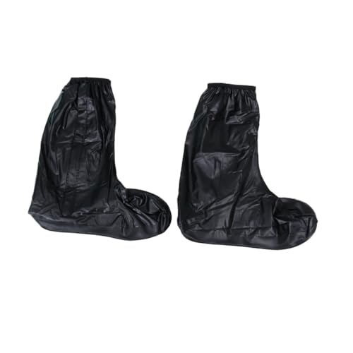Ipetboom Herren Überschuhe aus Wasserdichtem PVC mit Reißverschluss rutschfeste Hohe Schuhüberzieher Wiederverwendbar Faltbar XXL für Nasse Tage und Regnerisches Wetter von Ipetboom
