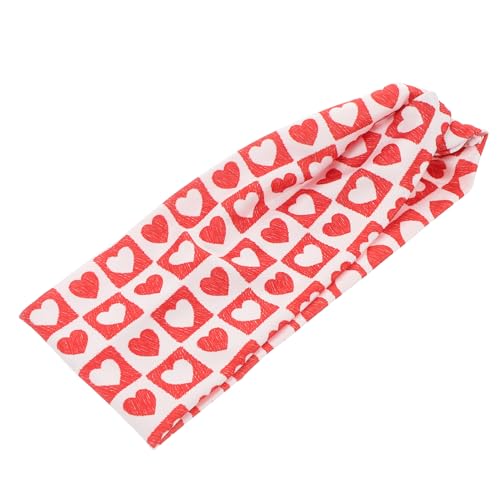 Ipetboom Herz Stirnband Aus Polyester Breites Banddesign Bedrucktes Haarband Für Frauen Modisches Accessoire Für Alltag Und Feiern Valentinstag-haarschmuck von Ipetboom