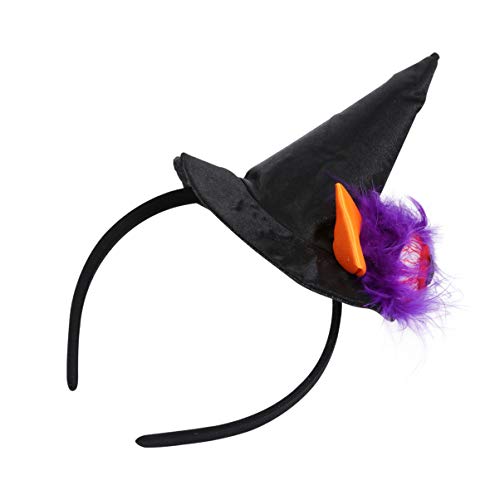 Ipetboom Witch Hat Haarreif Für Halloween Gruseliges Hexen-kopfschmuck Accessoire Leicht Und Bequem Für Kostümparty Und Fotoshooting von Ipetboom