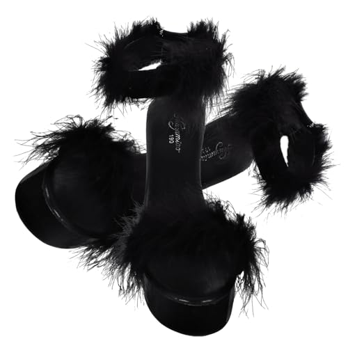 Ipetboom High Heeled Sandalen Damen Elegant Hochabsatz Plateau Sandaletten Sommer Schuhe Modisch Komfortabel Feuchtigkeitsableitend Strapazierfähig Zufällige Farbe Zufällige Farbe von Ipetboom