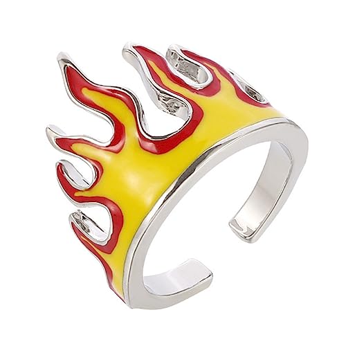Ipetboom Hip Hop Ring Verstellbar Stilvolles Dekorative Ringe für Herren Geschenkidee für Freunde Familie von Ipetboom
