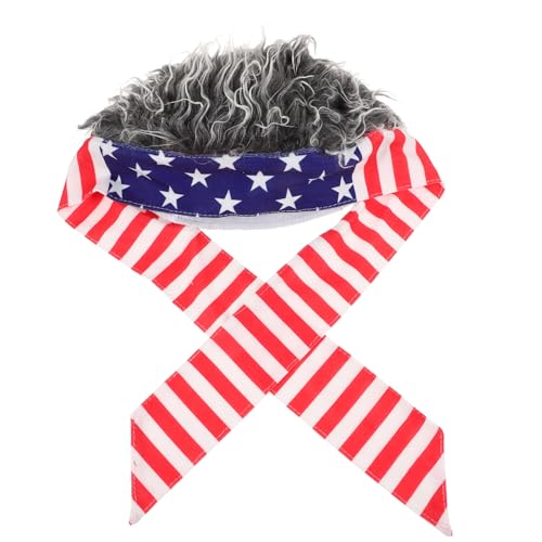 Ipetboom Hip Hop Wig Hat Für Herren Elastische Perücke Mit Haar Verstellbar Für Kostümpartys Fotoshootings Und Weihnachtsfeiern Weißem Haar von Ipetboom