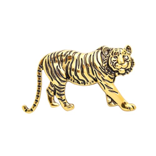 Ipetboom Hochwertige Tiger Brosche für Männer Anstecknadel für Anzüge Mäntel Elegantes Tierabzeichen Perfektes Accessoire für Formelle Anlässe Besondere Veranstaltungen von Ipetboom