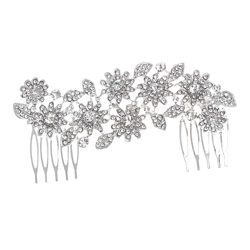 Ipetboom Brauthaarkamm Perlen Tiara Haarkamm Für Frauen Haarkamm Aus Kristall Haarschmuck Für Bräute Hochzeit Haarspange Frauen Haarspange Haarkamm Mit Strass Braut Stirnband Krone von Ipetboom