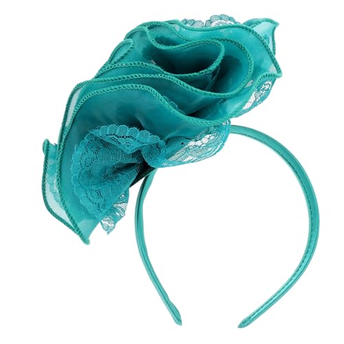 Ipetboom Haargummis Hochzeits-fascinator-stirnband Blumenstirnband Aus Spitze Ohrwickel Ohrringe Haaraccessoires 50er Jahre Kostümzubehör es Blumenstirnband e Metall Braut Kleid von Ipetboom