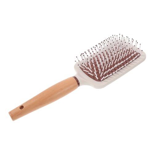 Ipetboom Holzhaarbürste Mit Massagekissen Große Entwirrungsbürste Ovale Paddelbürste Antistatisch Für Frauen Und Männer Geeignet Für Dickes Oder Langes Haar von Ipetboom